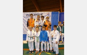 Victoire des benjamins au tournoi par Equipe du Judo club de la Loire
