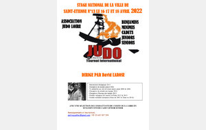 Stage de pâques association Judo Loire 